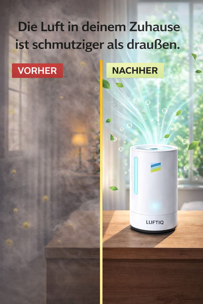 Schlechte Luft &amp; Gerüche beseitigen – Saubere Atemluft mit LUFTIQ™
